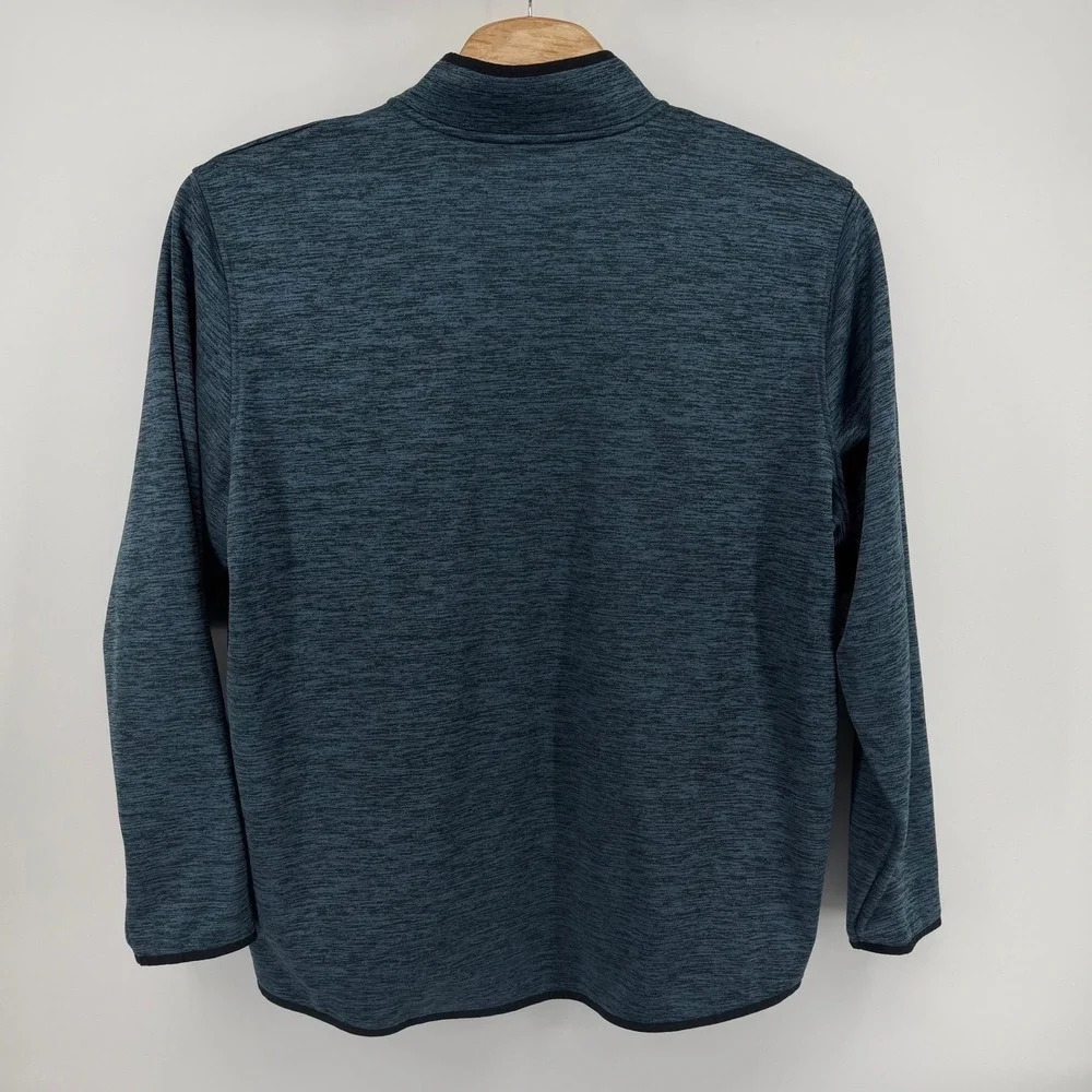 Under Armour ColdGear Men's Quarter Zip Pullover Sweater Blue‎ Heathered 3XL